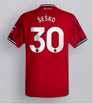 Manchester United Benjamin Sesko #30 Replika Hjemmebanetrøje 2025-26 Kortærmet